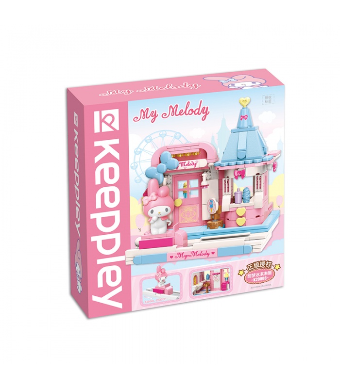 Keeppley K20808 Sanrio série My Melody Sweet Ice Cream House blocs de construction ensemble de jouets