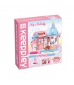 Keeppley K20808 Sanrio série My Melody Sweet Ice Cream House blocs de construction ensemble de jouets