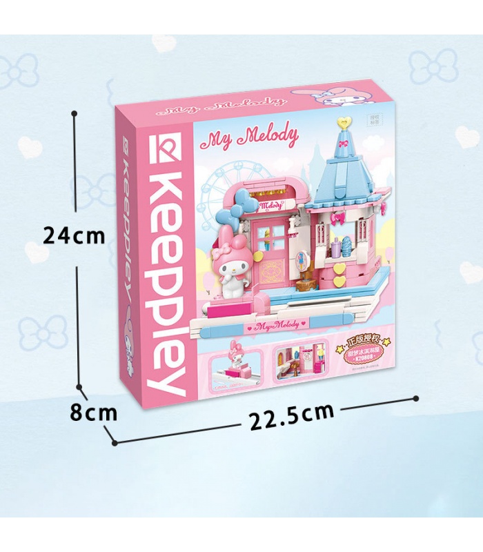 Keeppley K20808 Sanrio série My Melody Sweet Ice Cream House blocs de construction ensemble de jouets