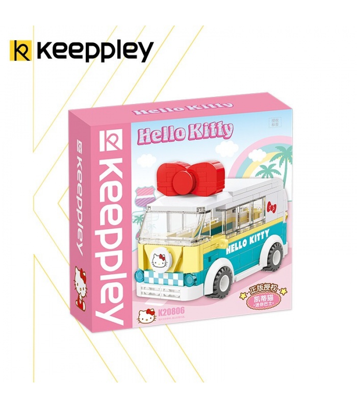 Keeppley K20806 Minibus-Bausteinspielzeugset der Hello Kitty-Serie