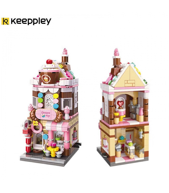 Keeppley City Corner C0101 허니 스위트 디저트 하우스 QMAN 빌딩 블록 장난감 세트