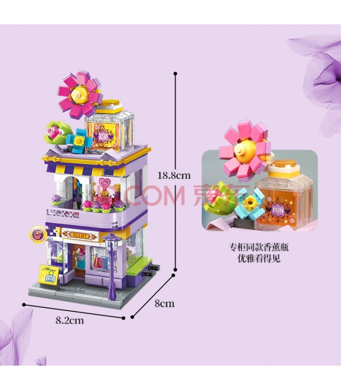 Keeppley K28003 City Corner Fuyu Fragrance Shop Bloques de construcción Juego de juguetes