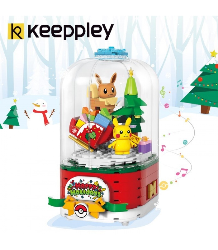 Keeppley K20211 Pokémon Caja de música Juego de juguetes de bloques de construcción