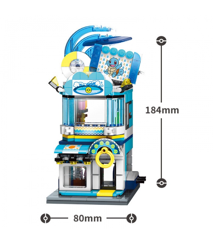 Keeppley K20208 Squirtle 수영 장비 상점 빌딩 블록 장난감 세트