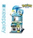 Keeppley K20208 Squirtle 수영 장비 상점 빌딩 블록 장난감 세트