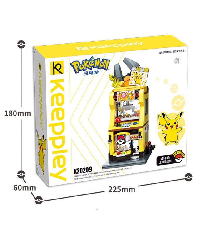 Keeppley K20209 Pikachu Claw Machine Shop Bausteine Spielzeug-Set