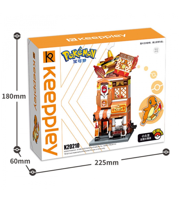 Keeppley K20210 Charmander Hotpot Restaurante Tienda Juego de bloques de construcción de juguete