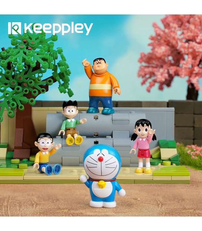 Juego de juguetes de bloques de construcción Keeppley K20409 Doraemon PlayGround Scene