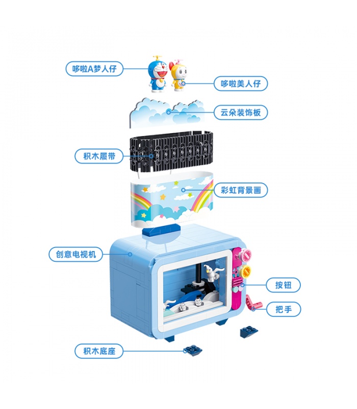 Keeppley K20408 Doraemon TV Building Blocks Toy Set