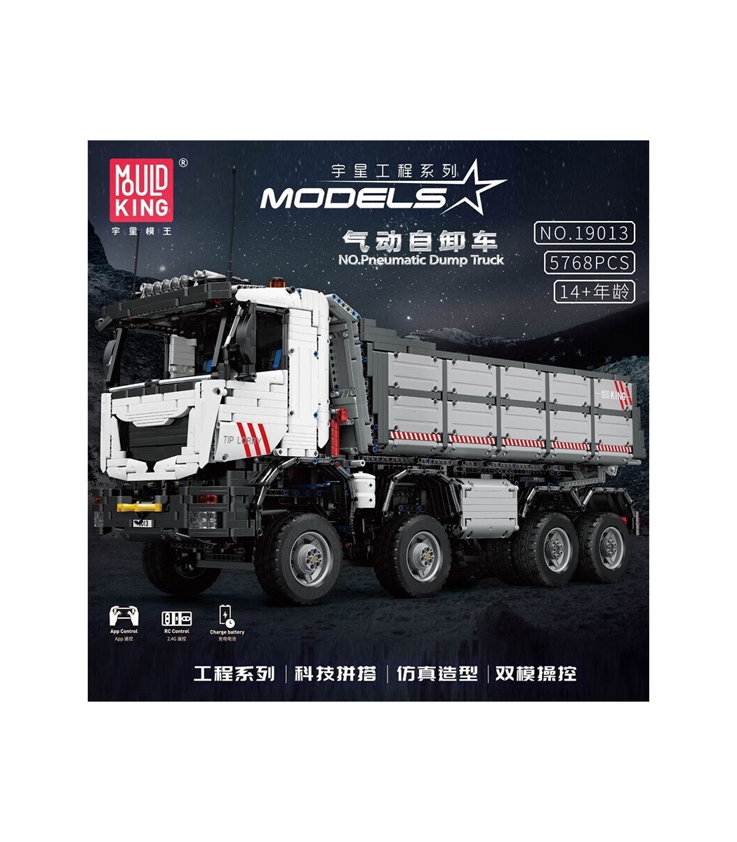 MOULD KING 13112 Excavator APP RC Technic Truck Car Kids Toys Building  Block