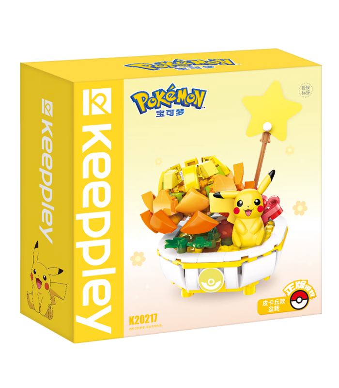 Keeppley K20217 Pikachu Topfpflanze-Baustein-Spielzeugset