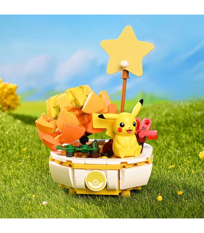 Keeppley K20217 Pikachu Potted Plant Building Block Toy Set