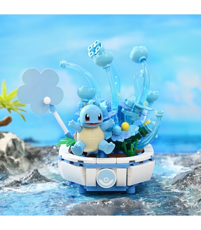 Keeppley K20219 Ensemble de blocs de construction de plantes en pot Squirtle