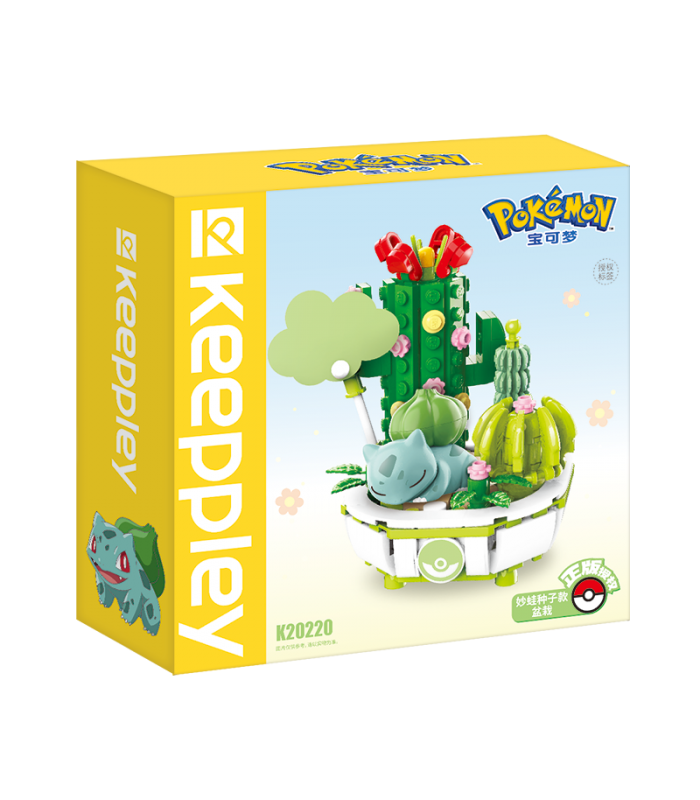 Keeppley K20220 Bulbasaur Ensemble de blocs de construction de plantes en pot