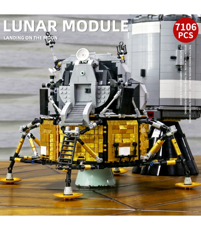 MOLD KING 21006 Apollo 11 Vaisseau spatial Module lunaire blocs de construction ensemble