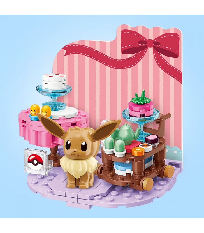 Keeppley K20227 Eevee Baking Time Juego de juguetes de bloques de construcción