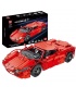 MOULD KING 13048 Ferrari 488 Red Spider Supercar Juego de bloques de construcción de juguete