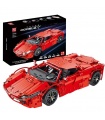 MOULD KING 13048 Ferrari 488 ensemble de blocs de construction de supercar araignée rouge