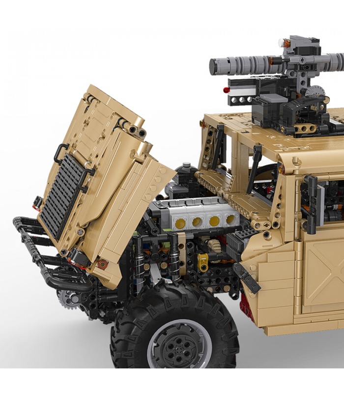 CADA C61036 1:8 HUMVEE H1 Juego de juguetes de bloques de construcción para vehículos todoterreno