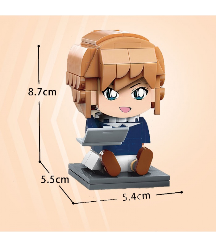 Keeppley K20704 Haibara Ai Brickhead Juego de juguetes de bloques de construcción