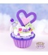 Keeppley K20817 Kuromi Cake Cup Juego de juguetes de bloques de construcción