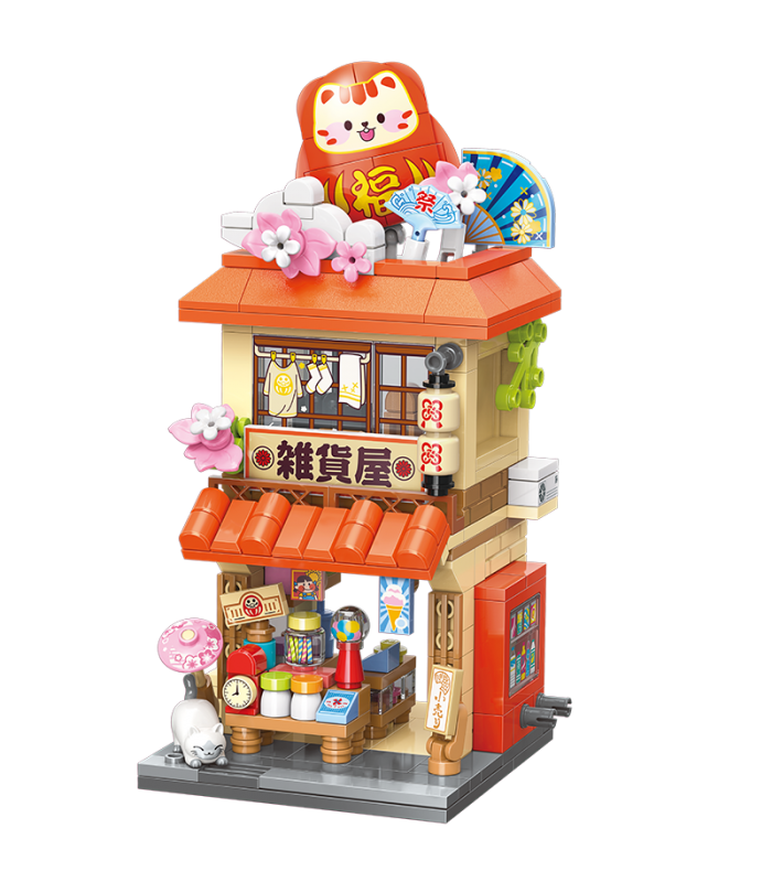 Ensemble de jouets de construction d'épicerie japonaise Keeppley K28023