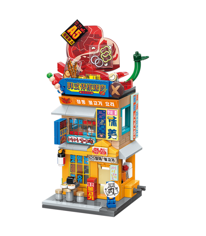 Keeppley K28024 Korean Barbecue Restaurant Building Block Toy Set