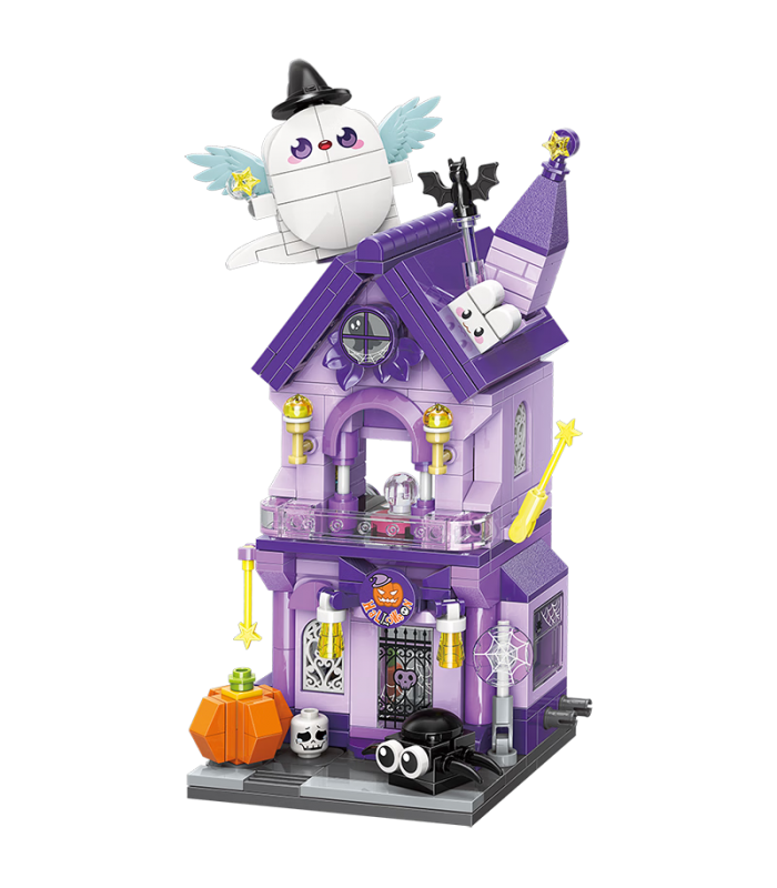 Ensemble de jouets de construction Keeppley K28025 Chambre des secrets d'Halloween