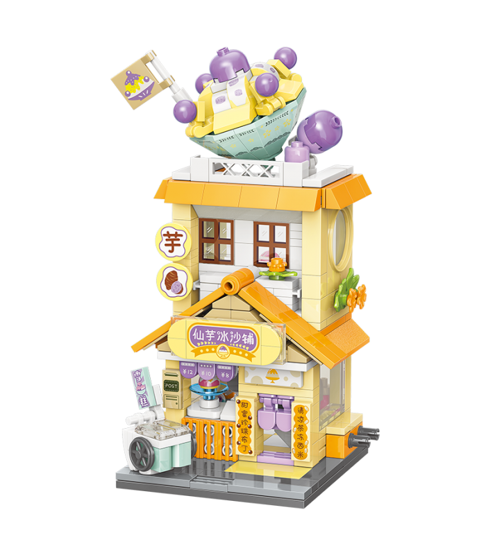 Keeppley K28026 Taro Ball Sorbet Shop Building Block Toy Set