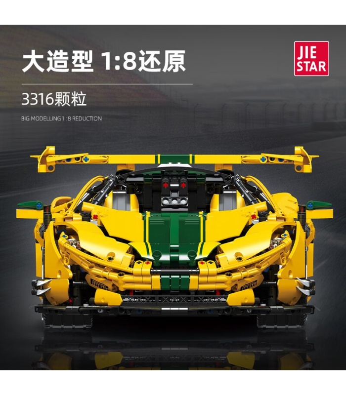 JIE STAR 91101 McLaren P1 Hypercar Juego de juguetes de bloques de construcción