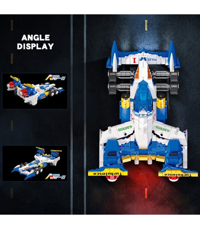 JIE STAR 92003 F1 AKF-11 Super Racing Car Building Blocks Juego de juguetes