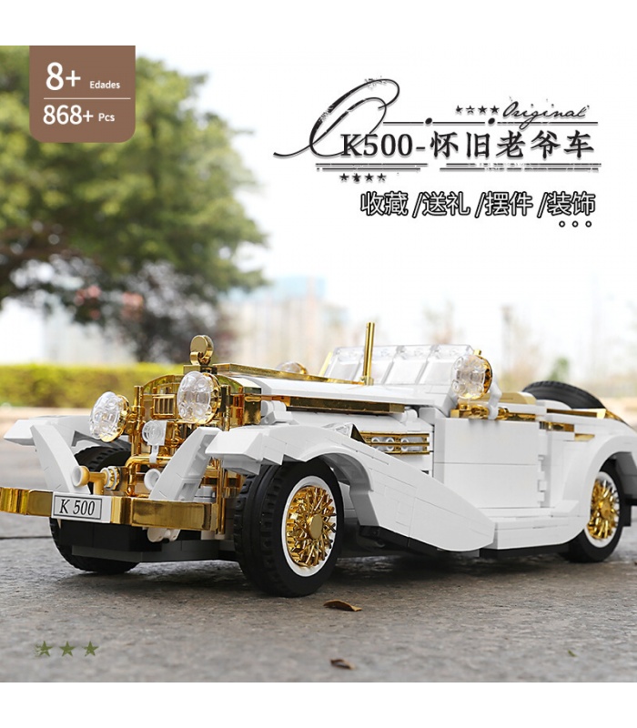 MOULD KING 10003 K500 Nostalgic Vintage Classic Car Variety Creative Series Building