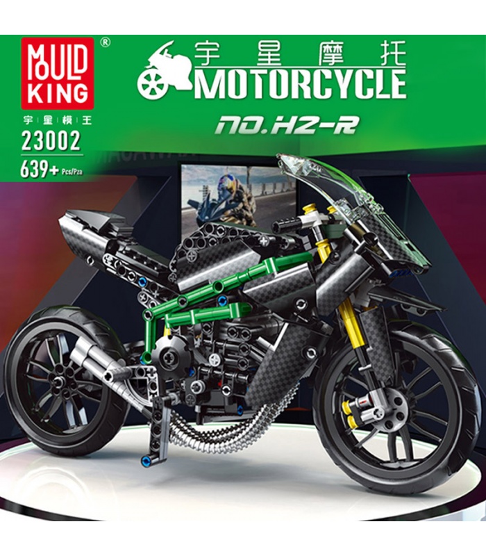 MOLD KING 23002 Kawasaki H2-R Motorrad-Bausteine-Spielzeug-Set