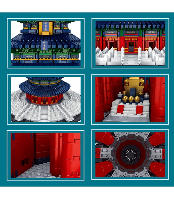 MOULD KING 22009 Famous Building Series Temple of Heaven Building Blocks Toy Set