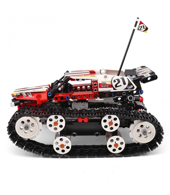 MOULD KING 13024 High-speed Tracked Vehicle Series Red Assault Building Blocks Toy Set