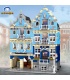 MOLD KING 16020 Marché européen avec éclairage LED Street View Series Building Blocks Toy