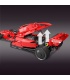 MOLD KING 18024A Formula One F1 Red Furious Racing Building Blocks Juego de juguetes