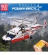 MOLD KING 15012 Heavy Lift Coaxial Transporte Helicóptero RC Building Blocks Toy Set