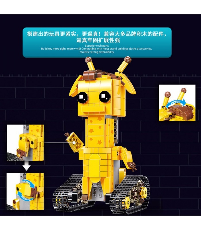 Mold King 13044 Geoffubot Long Dee Walking Brick Bloques de construcción de control