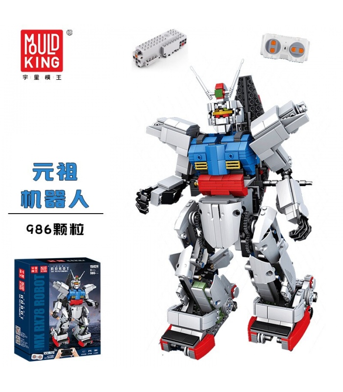 MOLD KING 15024 RC RX-78 Juego de juguetes de bloques de construcción Gundam