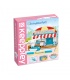 Keeppley K20809 Sanrio Series Summer Coconut Ice Desert Shop Building Blocks Toy Set