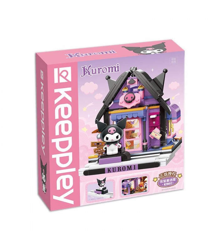 Keeppley K20812 Sanrio Series Kuromi Astological Cabin Juego de juguetes de bloques de construcción