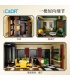 CADA C66009 Paris Restaurant Street View Architecture Series Building Blocks Toy Set