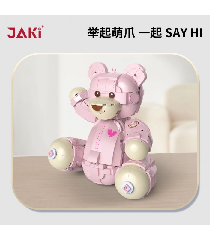 Jaki 8133 Pink Teddy Bear Creative Series Building Toy Set