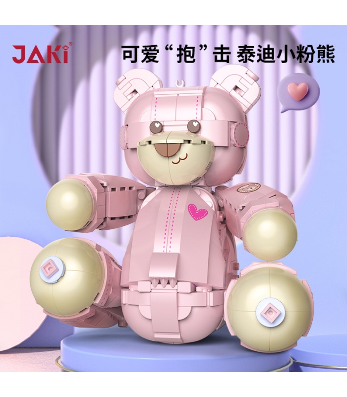 Jaki 8133 Pink Teddy Bear Creative Series Building Toy Set