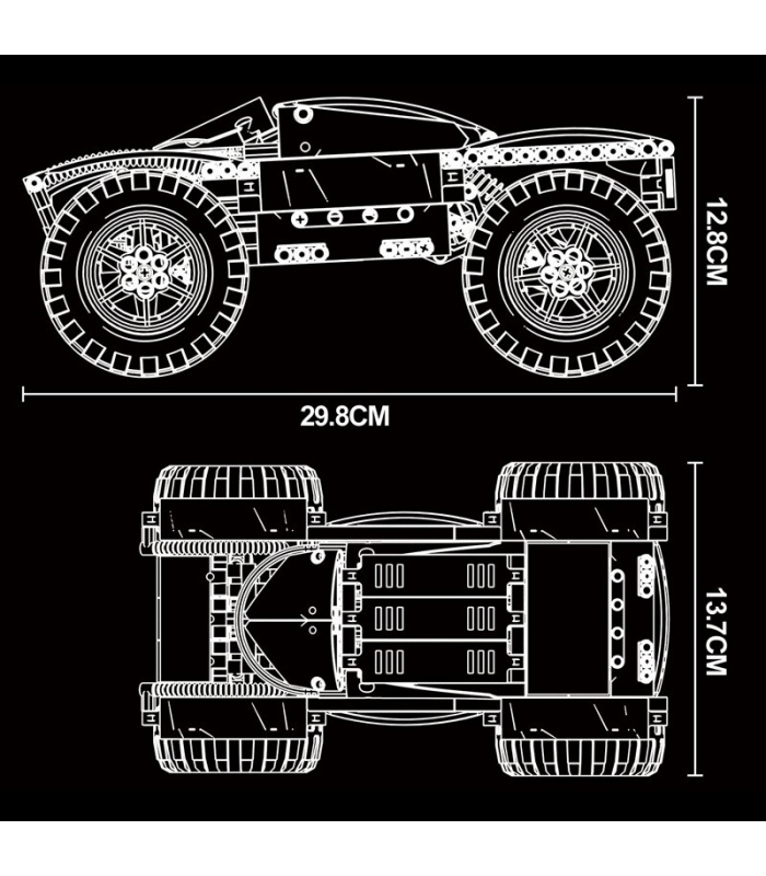 MOLD KING 18025RCMKジャイアントビルディングブロックおもちゃセット