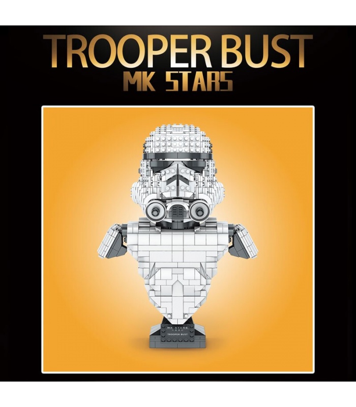 MOLD KING 21022 Stormtrooper Bust Juego de bloques de construcción de juguetes