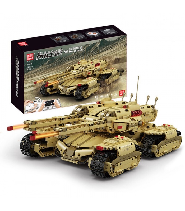 MOLD KING 20011 RC Red Alert Mammoth Tank Bausteine Spielzeugset