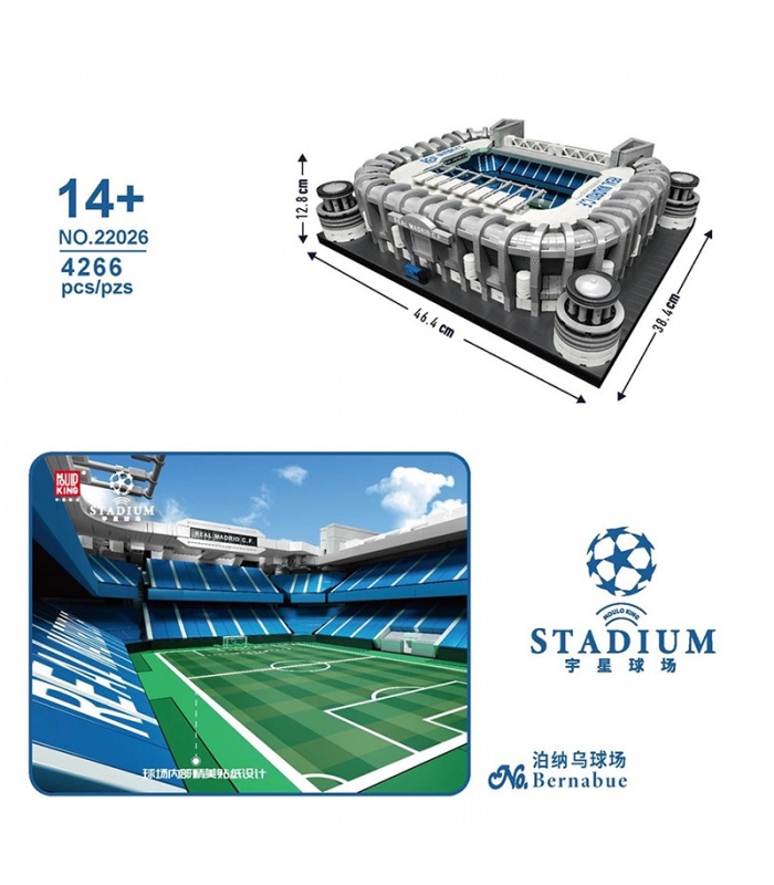 MOULD KING 22026 Football Field Santiago Bernabéu Stadium Building Blocks Toy Set