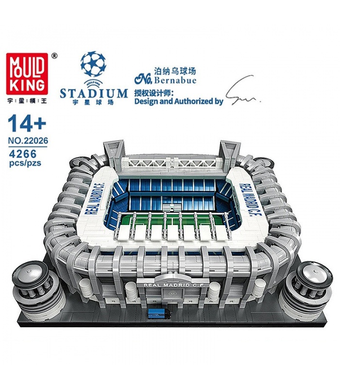 MOULD KING 22026 Campo de fútbol Estadio Santiago Bernabéu Juego de juguetes de bloques de construcción